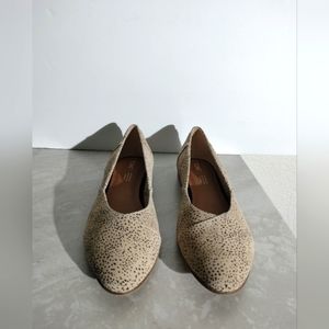 TOM'S Women's Jutti Neat Leopard Flat S 10